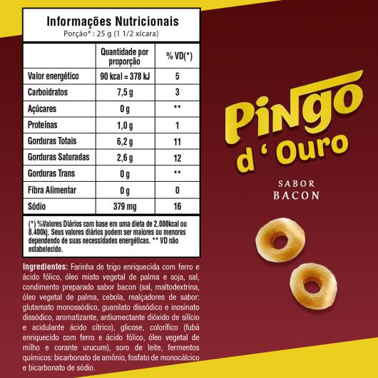Salgadinho De Trigo Bacon Elma Chips Pingo Douro Pacote 48G - Imagem em destaque