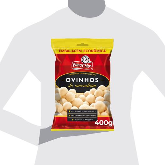 Ovinhos De Amendoim Elma Chips Pacote 400G Embalagem Econômica - Imagem em destaque