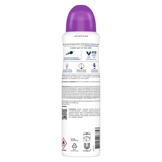 Desodorante Antitranspirante Aerosol Dove Go Fresh Amora e Flor de Lótus 150ml - Imagem em destaque