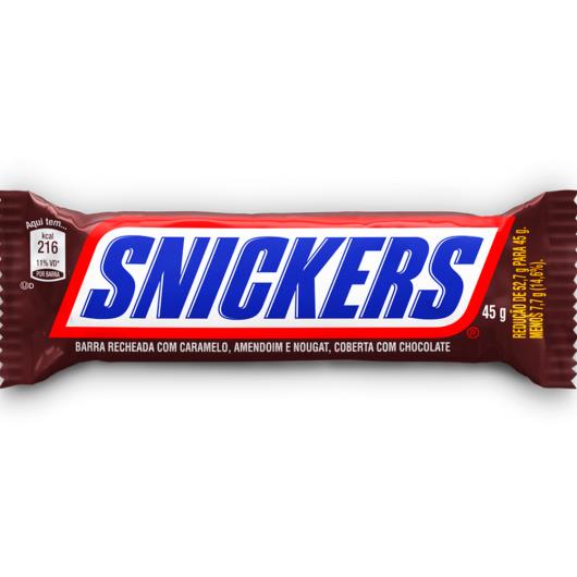 Chocolate amendoim Snickers 45g - Imagem em destaque