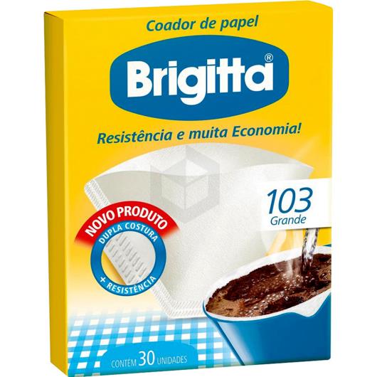 Filtro de papel 103 Brigitta com 30 unidades - Imagem em destaque