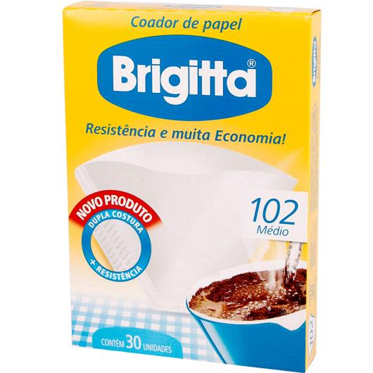 Filtro de papel 102 Brigitta com 30 unidades - Imagem em destaque