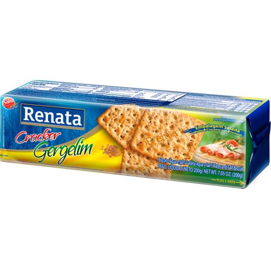 Biscoito cracker gergelim Renata 200g - Imagem em destaque