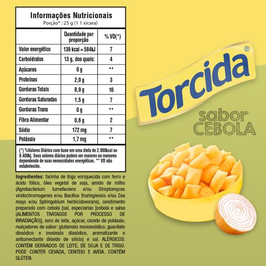 Salgadinho De Trigo Cebola Torcida Jr. Pacote 45G - Imagem em destaque