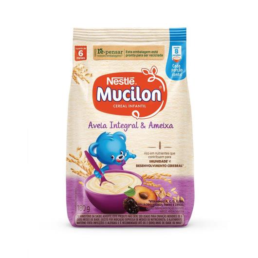 Cereal Infantil Mucilon Aveia Integral e Ameixa 180g - Imagem em destaque