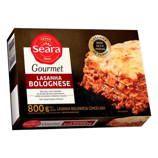 Lasanha bolognese Gourmet Seara 800g - Imagem em destaque