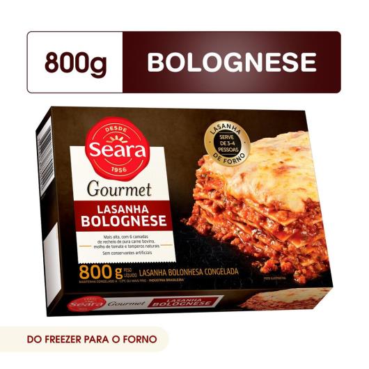 Lasanha bolognese Gourmet Seara 800g - Imagem em destaque
