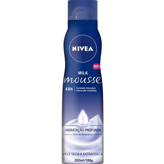 Espuma hidratante mousse milk Nivea 200ml - Imagem em destaque