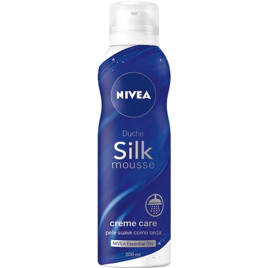 Espuma banho silk mousse creme care Nivea 200ml - Imagem em destaque