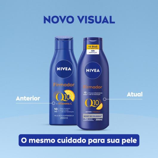 NIVEA Loção Hidratante Firmador Q10 + Vitamina C Pele Seca 200ml - Imagem em destaque