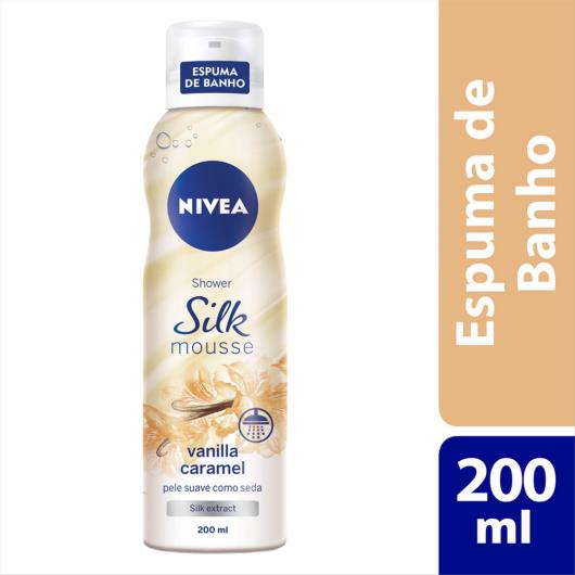 Espuma banho silk mousse vanilla Nivea 200ml - Imagem em destaque