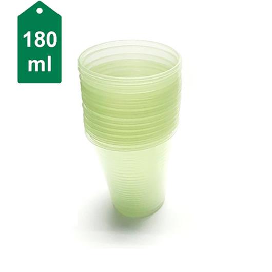 Copo plástico verde Ecocoppo 180ml - 100 unidades - Imagem em destaque