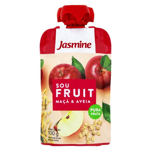 Purê de Frutas Maçã e Aveia Jasmine Sou Fruit Squeeze 100g - Imagem em destaque