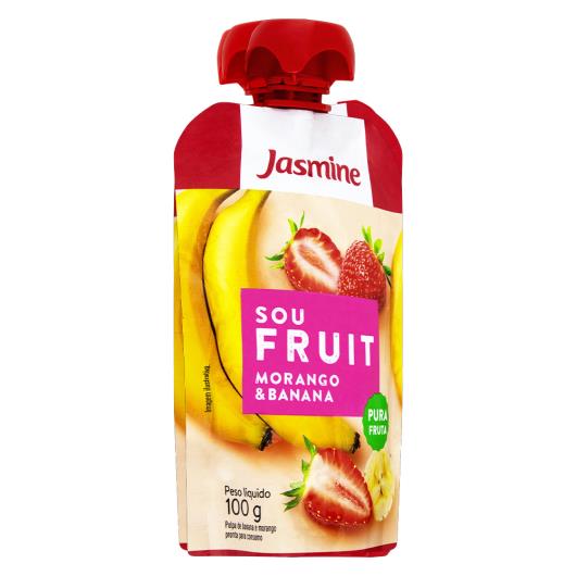 Purê de Frutas Banana e Morango Jasmine Sou Fruit Squeeze 100g - Imagem em destaque