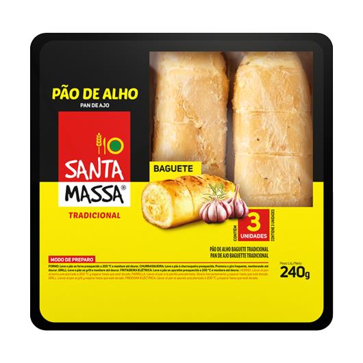 Pão de Alho Tradicional Santa Massa 240g - Imagem em destaque