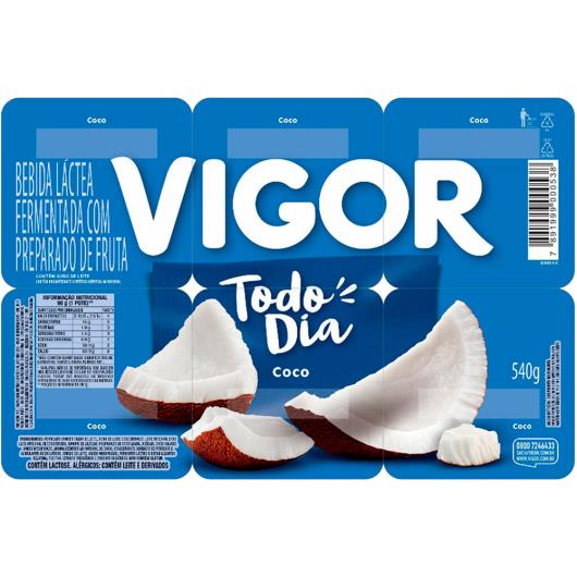 Bebida láctea coco Todo Dia Vigor 540g - Imagem em destaque