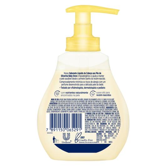 Sabonete Líquido Baby Dove Hidratação Glicerinada 200ml - Imagem em destaque