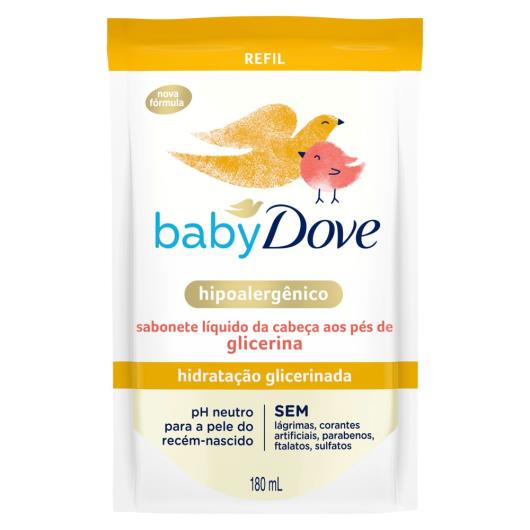 Sabonete Líquido Glicerina Baby Dove Hidratação Glicerinada 180ml Refil - Imagem em destaque