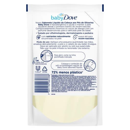 Sabonete Líquido Glicerina Baby Dove Hidratação Glicerinada 180ml Refil - Imagem em destaque