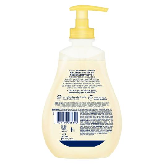 Sabonete Líquido de Glicerina Baby Dove Hidratação Glicerinada 400ml - Imagem em destaque