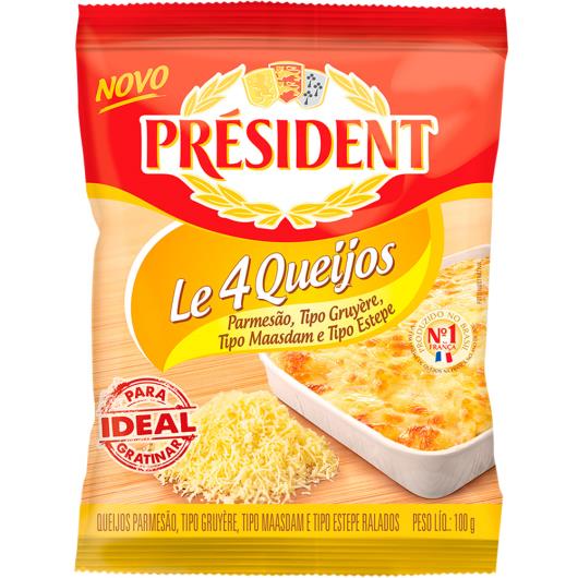 Queijo ralado le 4 queijos President 100g - Imagem em destaque