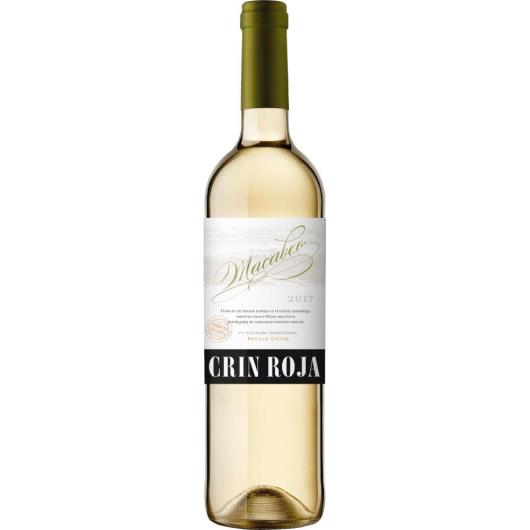 Vinho Espanhol macabeo branco Crin Roja 750ml - Imagem em destaque