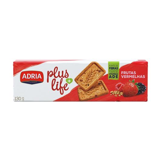 Biscoito integral de frutas vermelhas Plus Life Adria 130g - Imagem em destaque