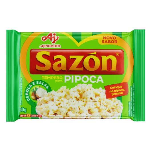 Tempero para Pipoca Cebola e Salsa Sazón Pacote 60g 12 Unidades - Imagem em destaque