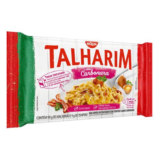 Macarrão Instantâneo Talharim Carbonara Nissin Pacote 99g - Imagem em destaque