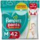 Fralda descartável Pampers Pants Ajuste Total M com 42 unidades - Imagem 7500435146227-(1).jpg em miniatúra