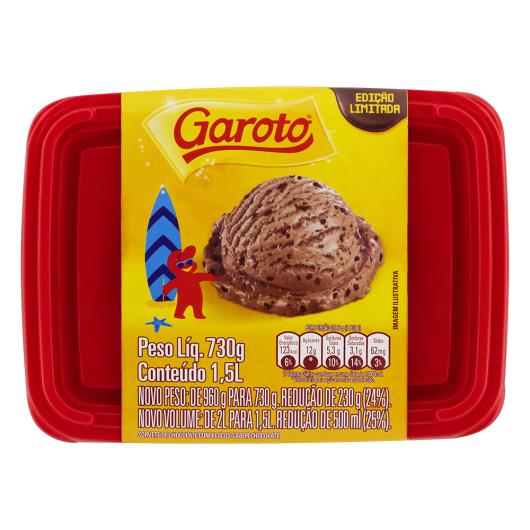 Sorvete Chocolate Garoto Pote 1,5L - Imagem em destaque