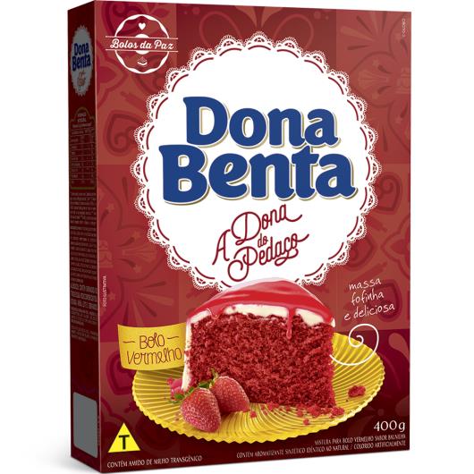 Mistura para Bolo vermelho Dona Benta 400g - Imagem em destaque