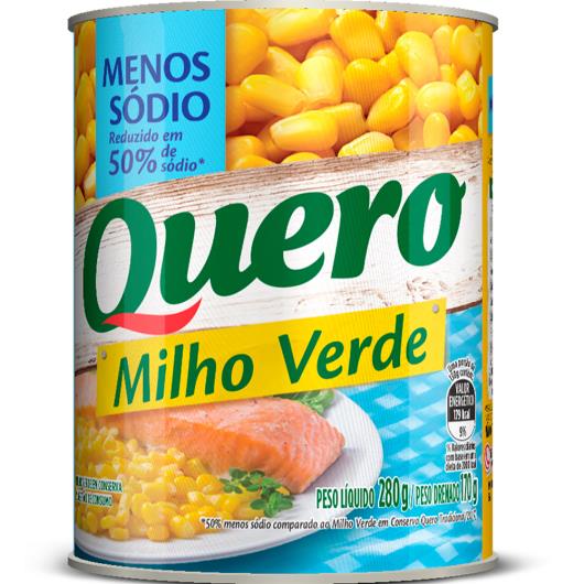 Milho verde menos sódio em conserva Quero lata 170g - Imagem em destaque