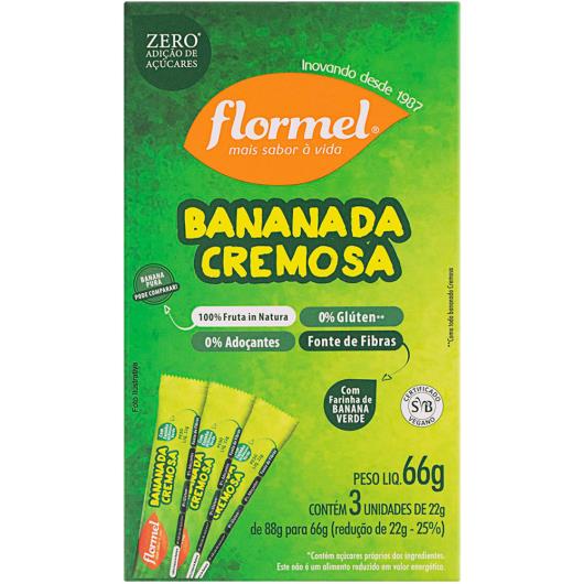 Bananada cremosa zero Flormel 66g - Imagem em destaque