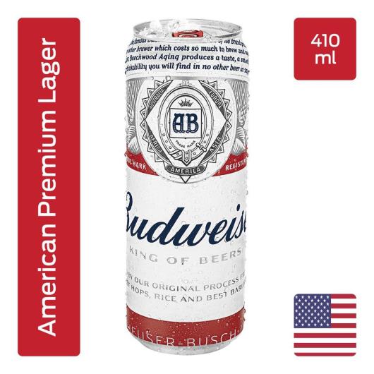 Cerveja Budweiser American Lager 410ml Lata - Imagem em destaque