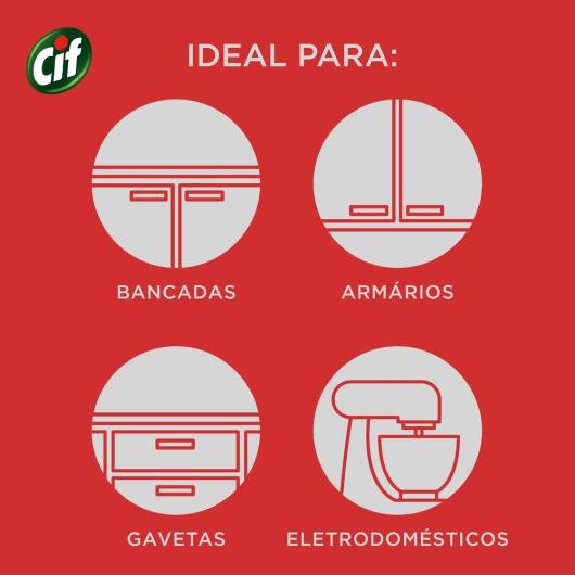 Higienizador + Álcool Cif Original Mata 99% de Germes e Bactérias 500ml - Imagem em destaque