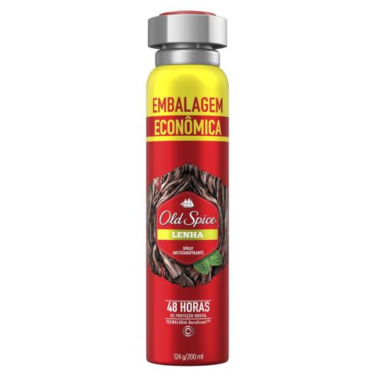 Desodorante lenha embalagem econômica Old Spice aerossol 124g - Imagem em destaque