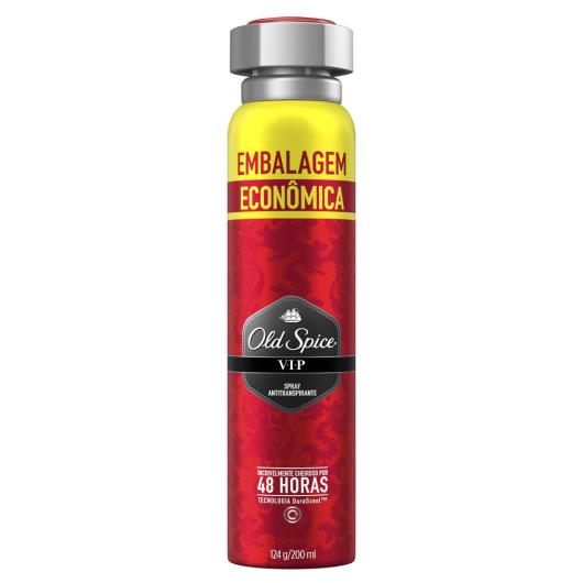 Desodorante vip embalagem econômica Old Spice aerossol 124g - Imagem em destaque