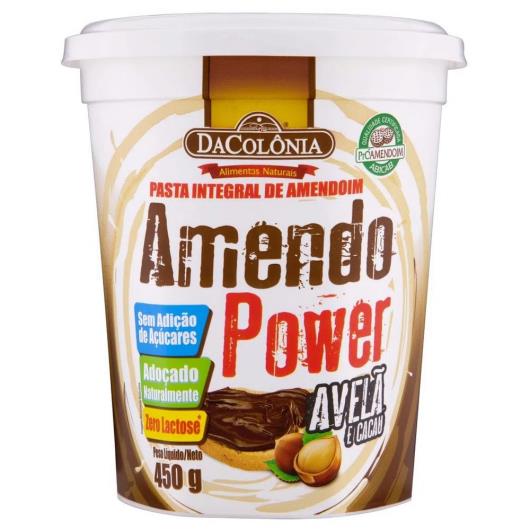 Pasta de Amendoim avelã e cacau Amendo Power Dacolonia 450g - Imagem em destaque