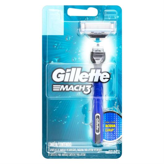 Aparelho de Barbear Recarregável Gillette Mach3 Unidade - Imagem em destaque