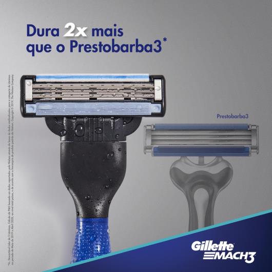 Kit 1 Aparelho Recarregável + 3 Cargas para Barbear Gillette Mach3 Grátis 1 Gel de Barbear Extra Comfort 71g - Imagem em destaque