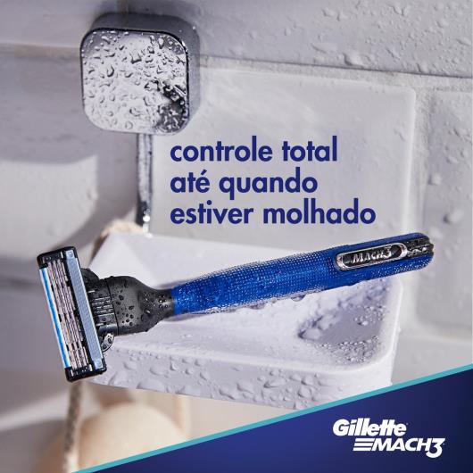 Kit 1 Aparelho Recarregável + 3 Cargas para Barbear Gillette Mach3 Grátis 1 Gel de Barbear Extra Comfort 71g - Imagem em destaque