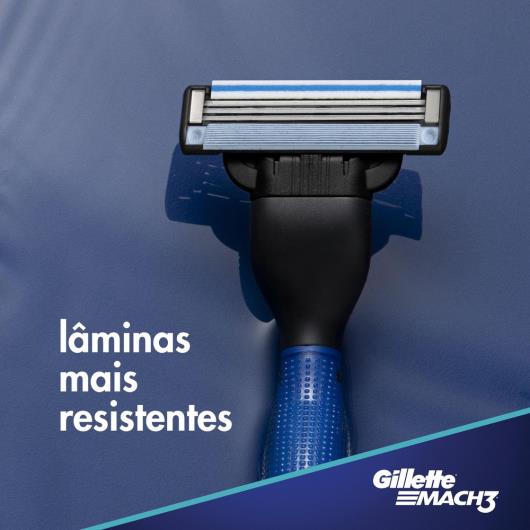 Kit 1 Aparelho Recarregável + 3 Cargas para Barbear Gillette Mach3 Grátis 1 Gel de Barbear Extra Comfort 71g - Imagem em destaque