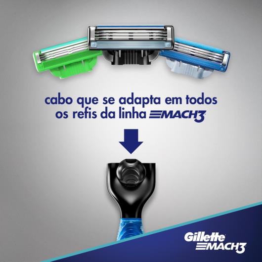 Kit 1 Aparelho Recarregável + 3 Cargas para Barbear Gillette Mach3 Grátis 1 Gel de Barbear Extra Comfort 71g - Imagem em destaque