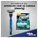 Kit 1 Aparelho Recarregável + 3 Cargas para Barbear Gillette Mach3 Grátis 1 Gel de Barbear Extra Comfort 71g - Imagem 7500435147958-(10).jpg em miniatúra