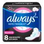 Absorvente Always Noites Tranquilas Suave com abas 8 Unidades
