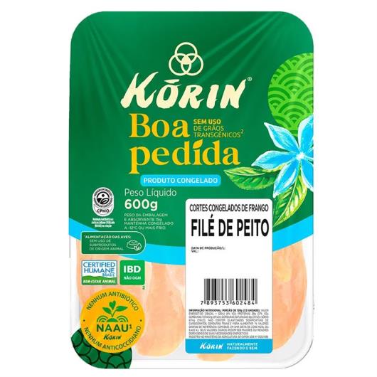 Filé Peito de Frango congelado Korin 600g - Imagem em destaque