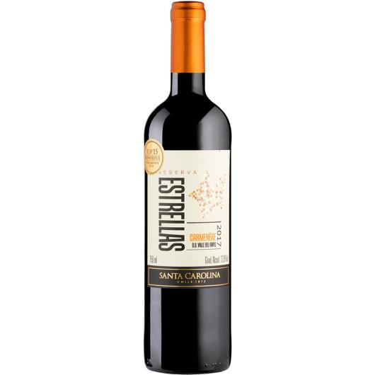 Vinho chileno carmenère Estrelas Santa Carolina 750ml - Imagem em destaque