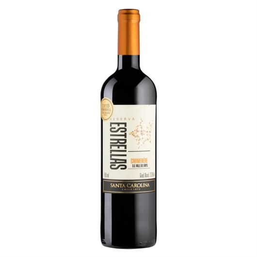 Vinho Chileno Carmenère Estrelas Santa Carolina 750ml - Imagem em destaque