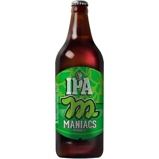 Cerveja clara ipa Maniacs Garrafa 600ml - Imagem em destaque